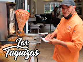 Trompos de tacos al pastor para fiestas cdmx en Aragón